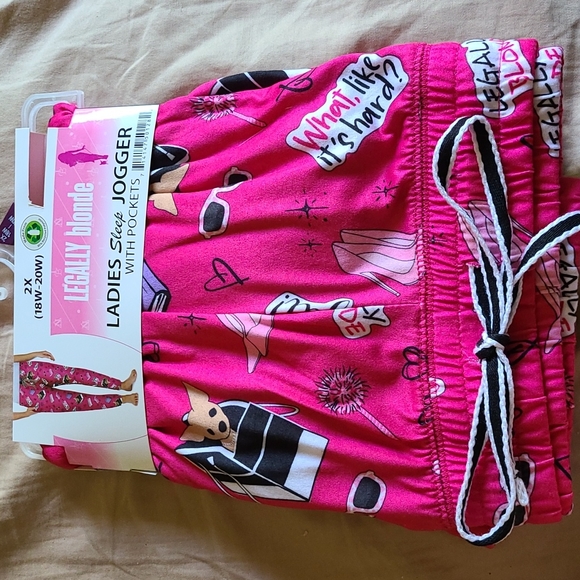 legally blonde-briefly Stated Pants - NWT Sz 2X Legally Blonde Sleep Jogger
